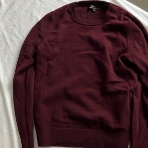 Quince Women's Rich Burgundy Crew Neck Sweater